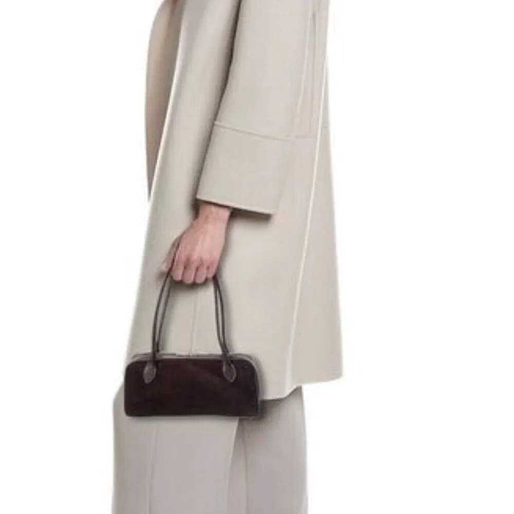 NEW ✅ Persaman New York Hazel Suede Shoulder Bag BROWN ⭐ NEW